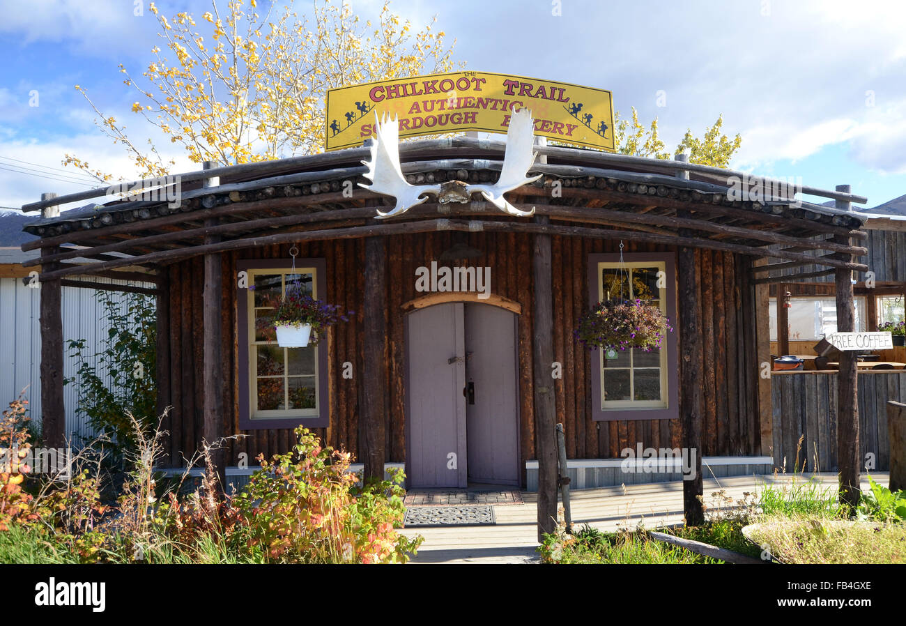 Bäckerei, Carcross, Yukon Stockfoto