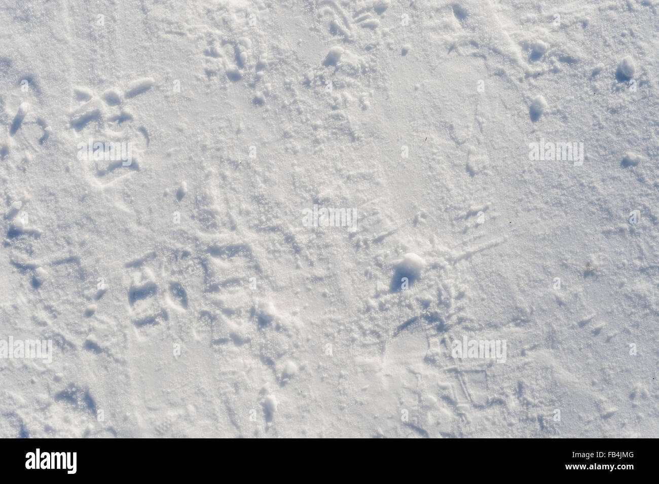 Hintergrund der Neuschnee Stockfoto