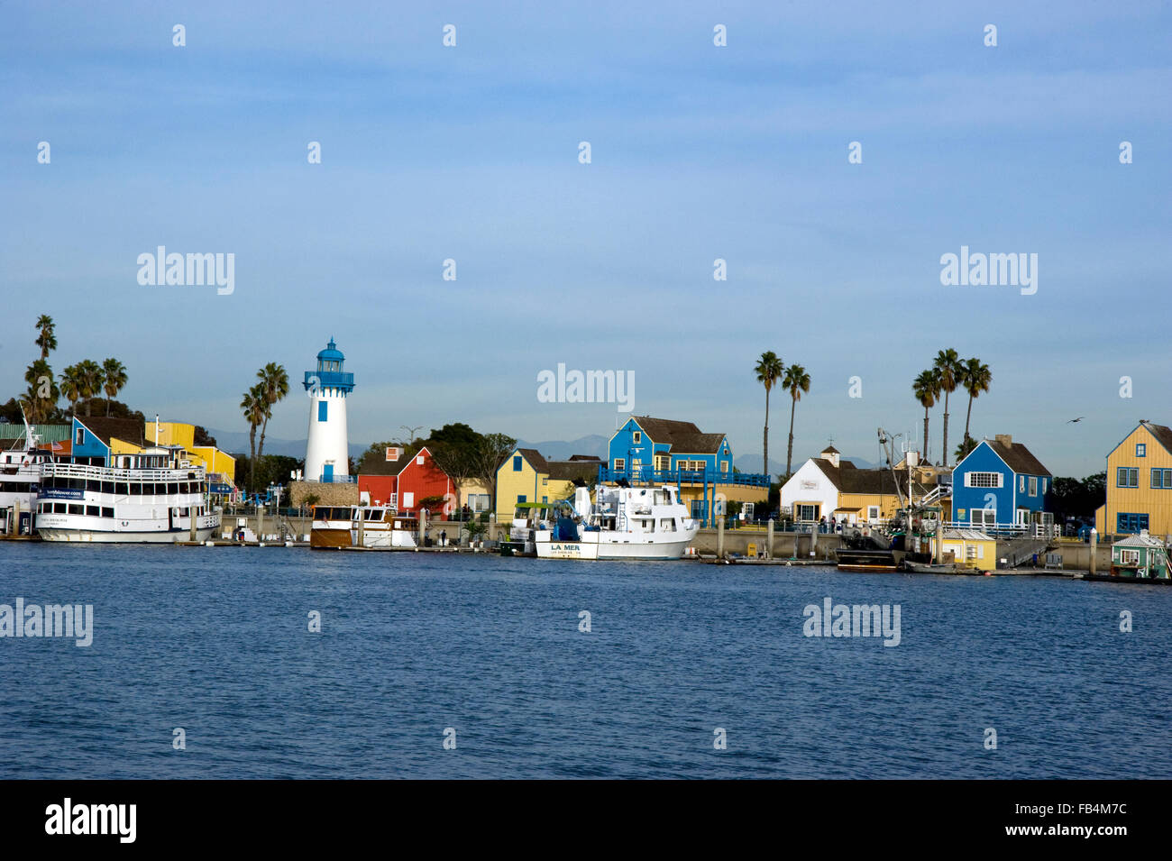 Fishermans Village Marina Del Rey in Los Angeles, CA Stockfoto