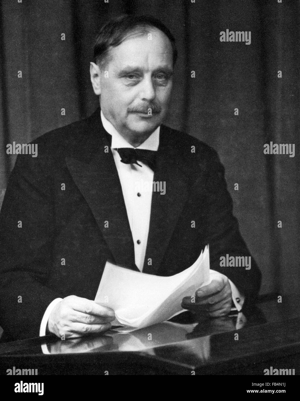 HGWells (1866-1946), englischer Schriftsteller über 1920 Stockfoto