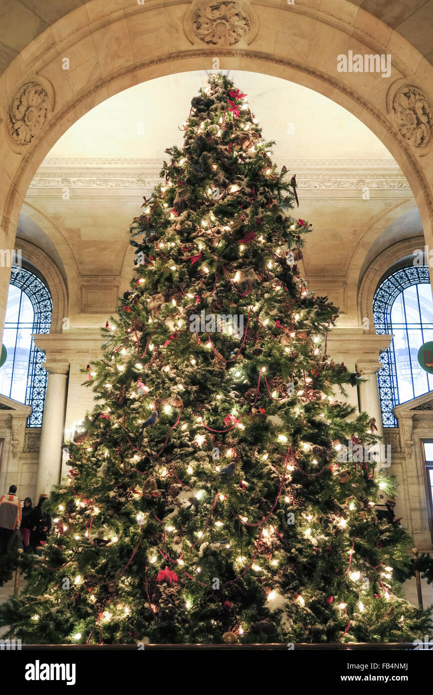 Urlaub Display, New York Public Library, New York, USA Stockfoto