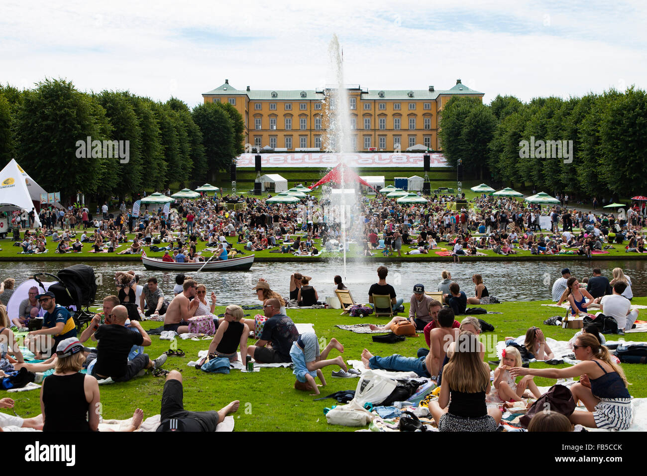 Stella Polaris Konzert im Freien im Garten Frederiksberg, Kopenhagen, Dänemark Stockfoto
