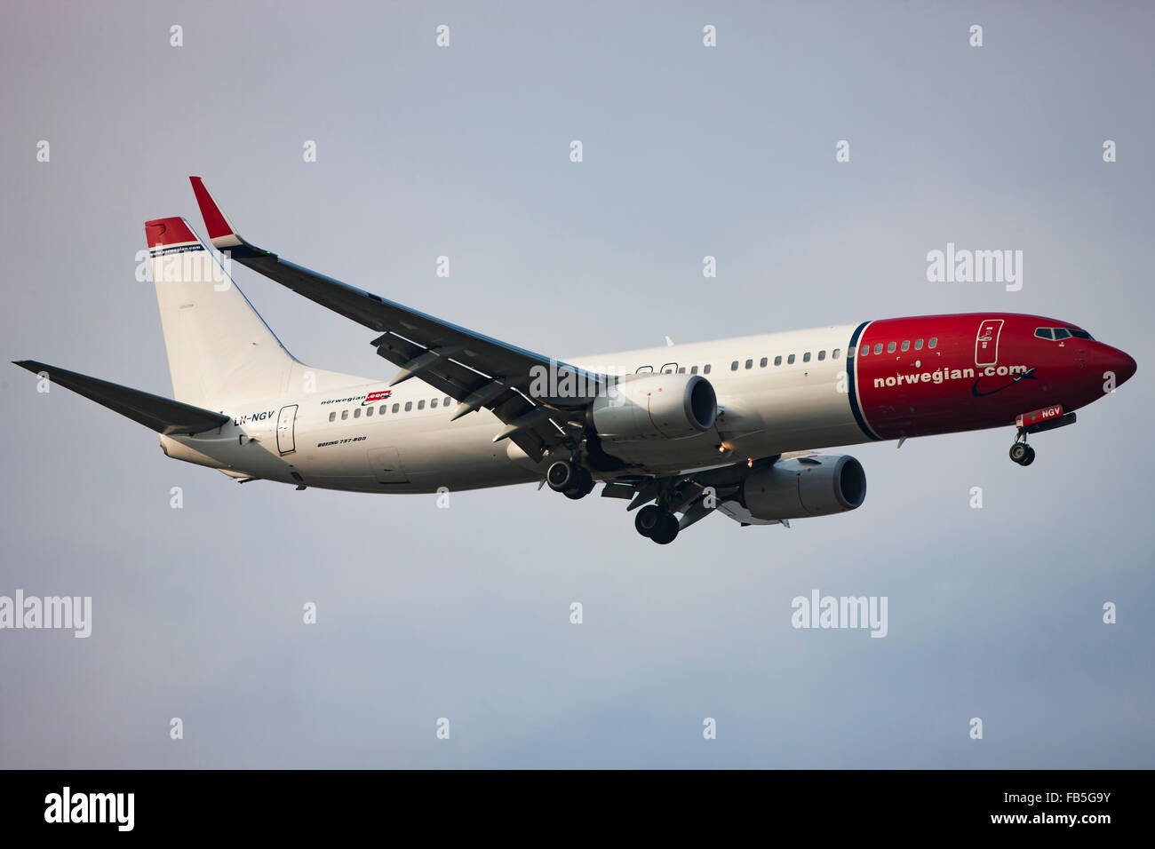 Norwegische Airliner Stockfoto