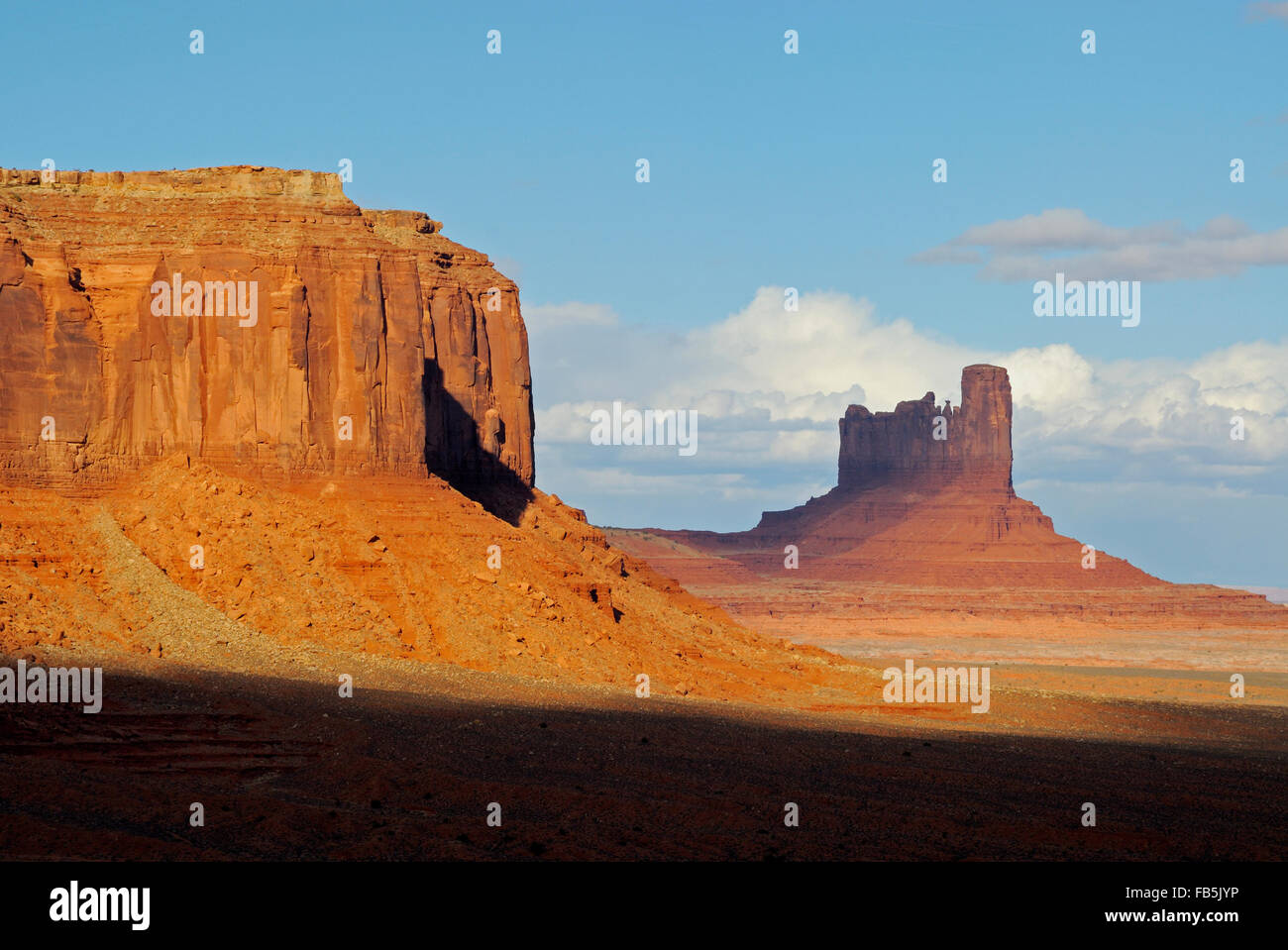 Sentinel Mesa großen indischen Monument Valley Navajo Tribal Park Nation Utah USA Stockfoto
