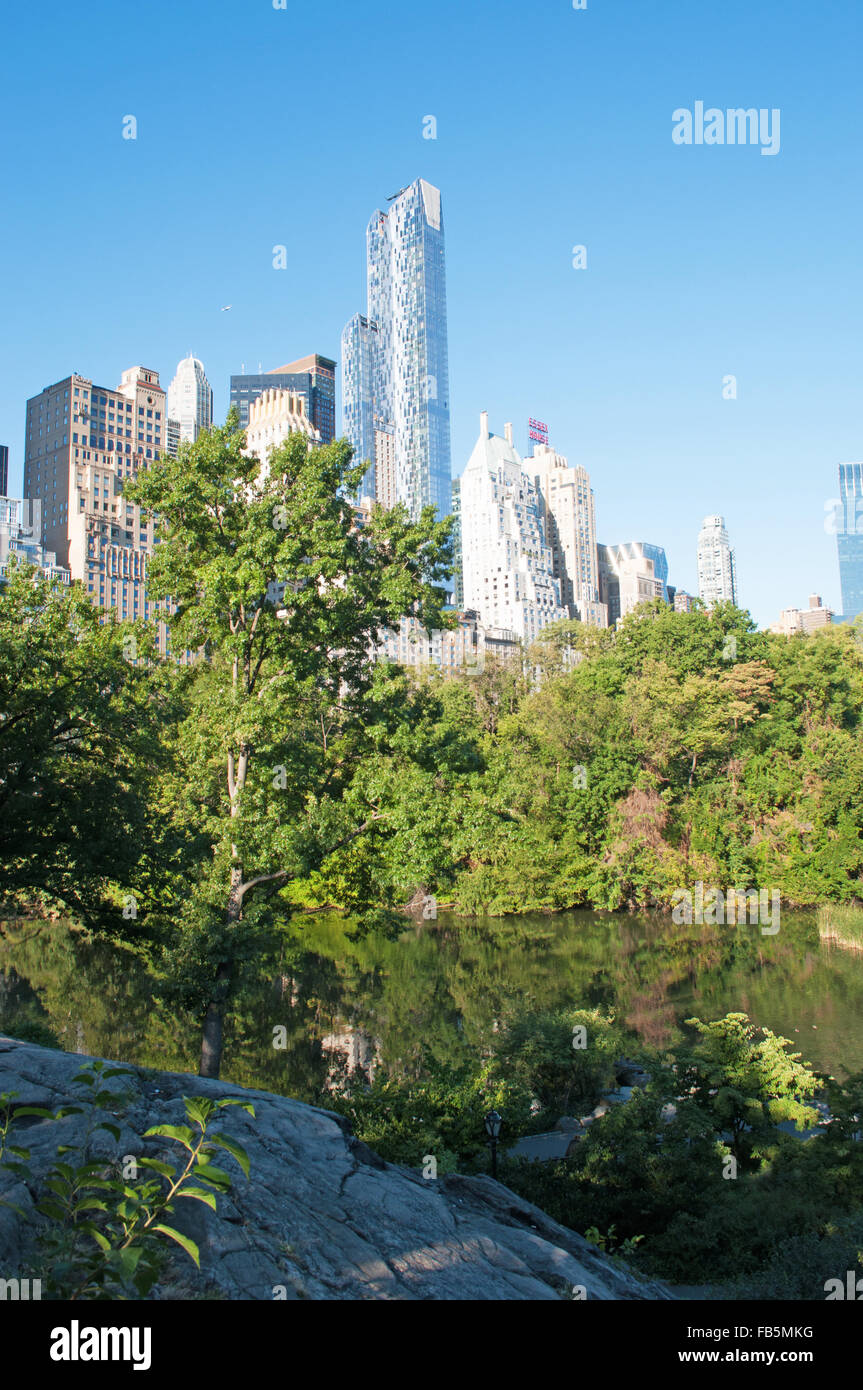 New York City, New York, der Big Apple, Manhattan, New York Bay, Hudson River, Atlantik, Vereinigte Staaten von Amerika, Usa Stockfoto