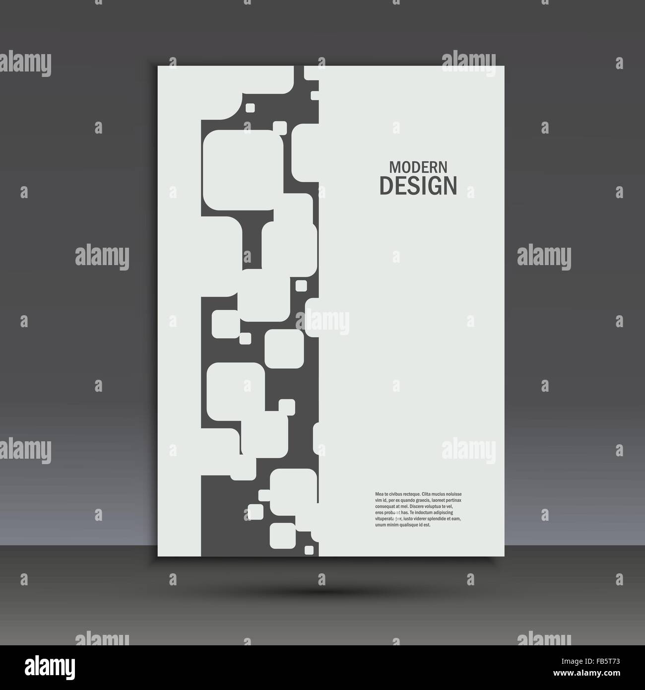 Vektor Broschüre Design-Layout-Vorlage im A4 Stock Vektor