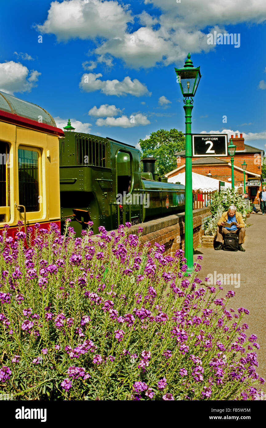 North Weald Bahnhof, Epping Ongar Railway Stockfoto