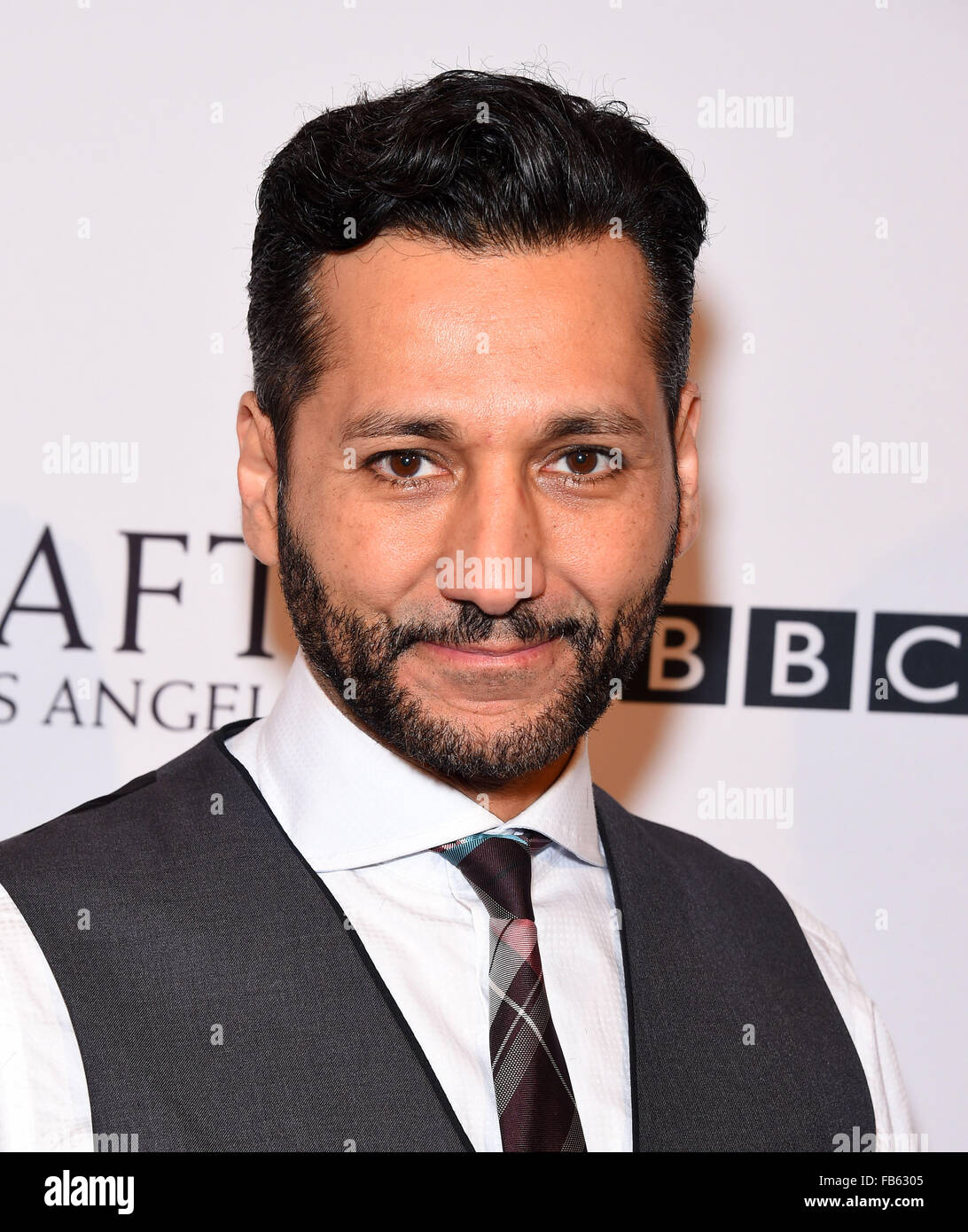 Beverly Hills, Kalifornien, USA. 9. Januar 2016. Cas Anvar kommt für den BAFTA-Tea-Party-2016 im Four Season Hotel. © Lisa O'Connor/ZUMA Draht/Alamy Live-Nachrichten Stockfoto