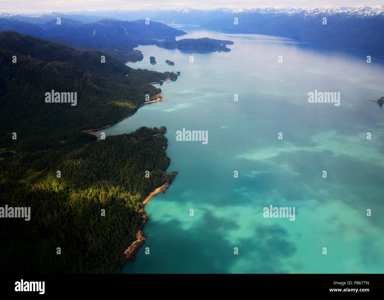 Aerial Landschaft bei einem Rundflug über die schöne Misty Fjords in der Nähe von Ketchikan, Alaska Stockfoto