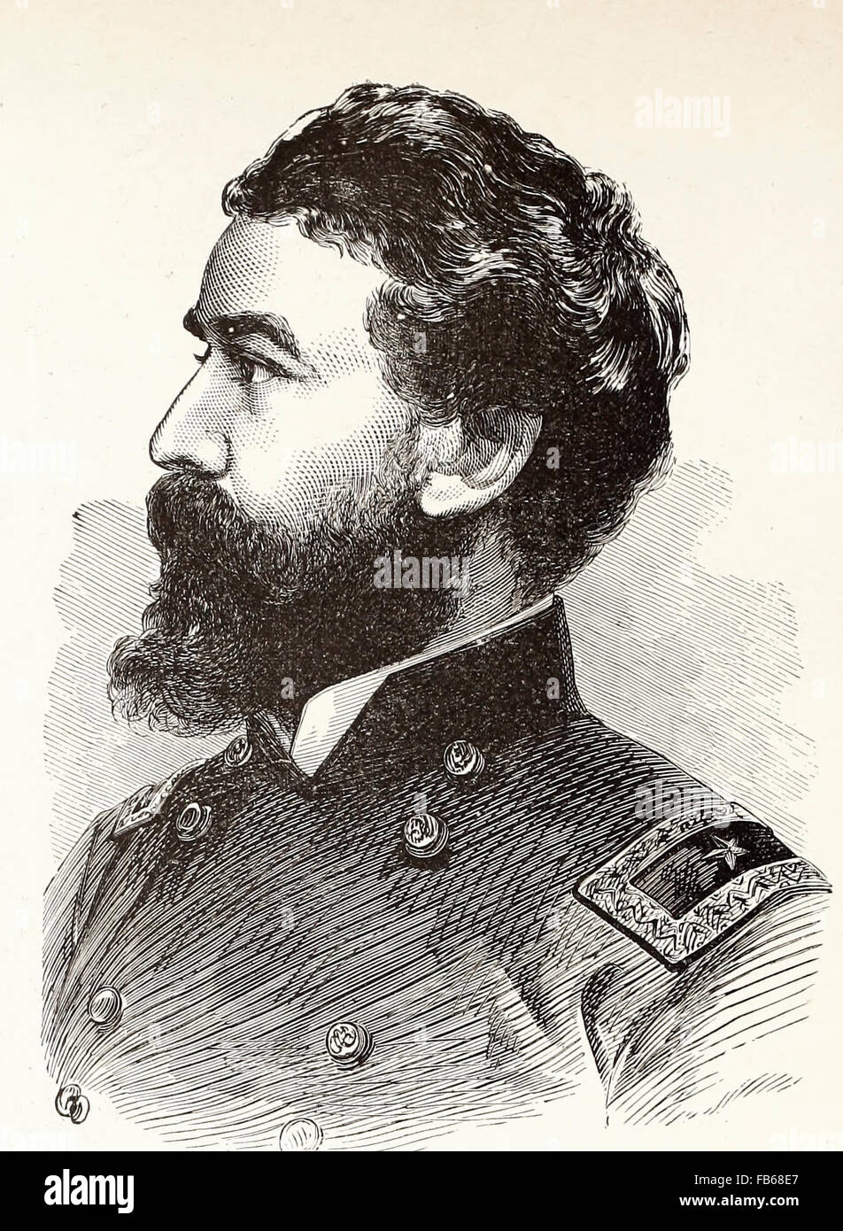General John M Brannan - John Milton Brannan war ein Berufsoffizier der US-Armee diente im Mexikanisch-Amerikanischen Krieg und als eine Union General im amerikanischen Bürgerkrieg, im Befehl der Abteilung von Key West in Florida und nach Fort Zachary Taylor. Stockfoto
