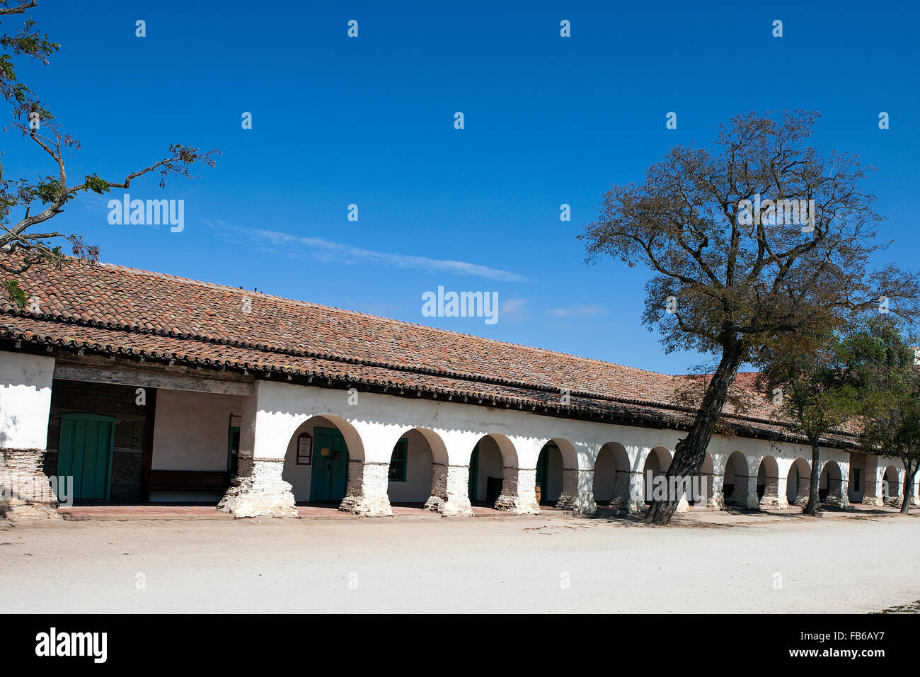 Mission San Juan Bautista, San Juan Bautista, California, Vereinigte Staaten von Amerika Stockfoto