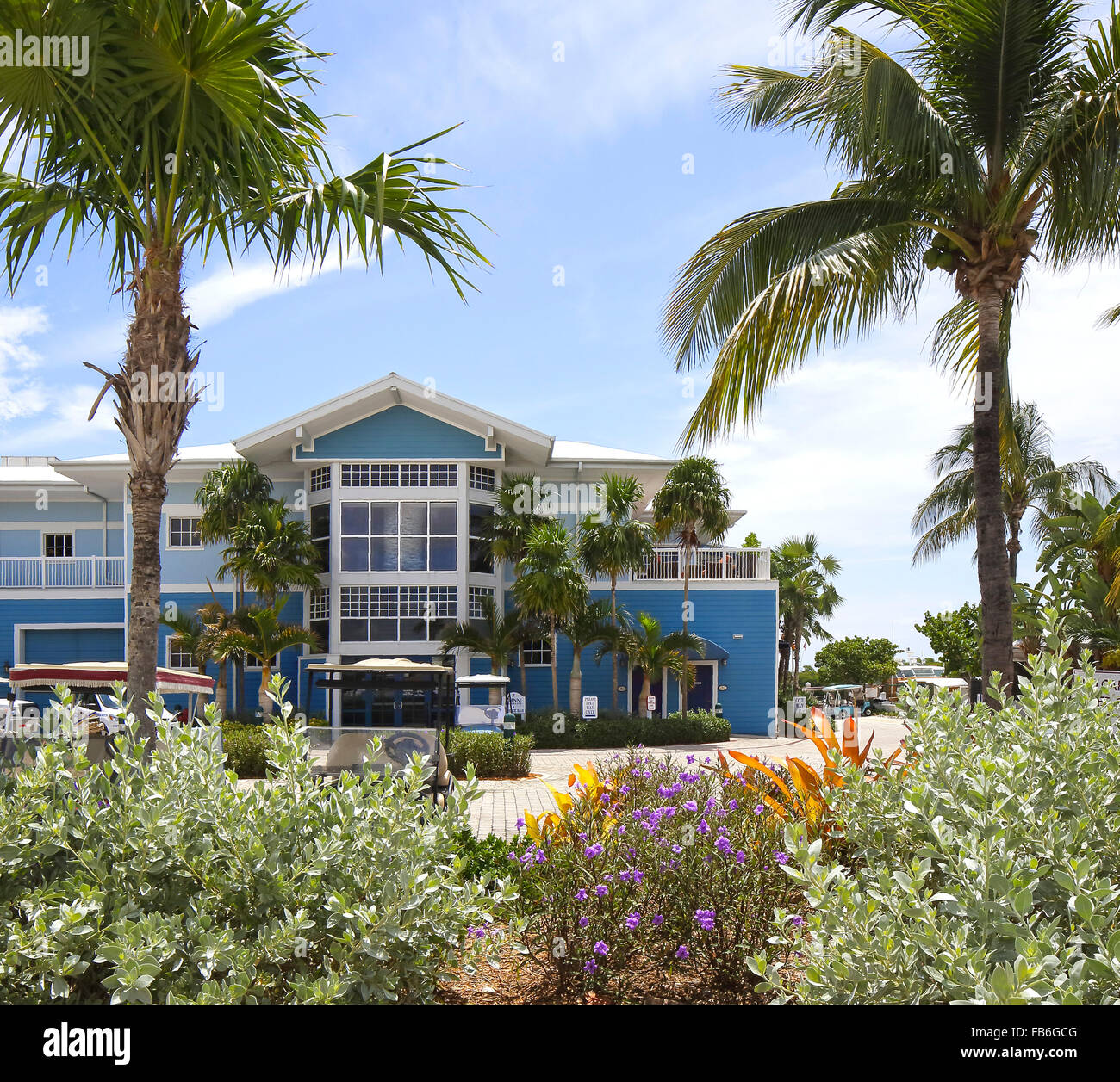 Vorderansicht. Gianni Ristorante, Key Largo, Vereinigte Staaten von Amerika. Architekt: unbekannt, 2015. Stockfoto