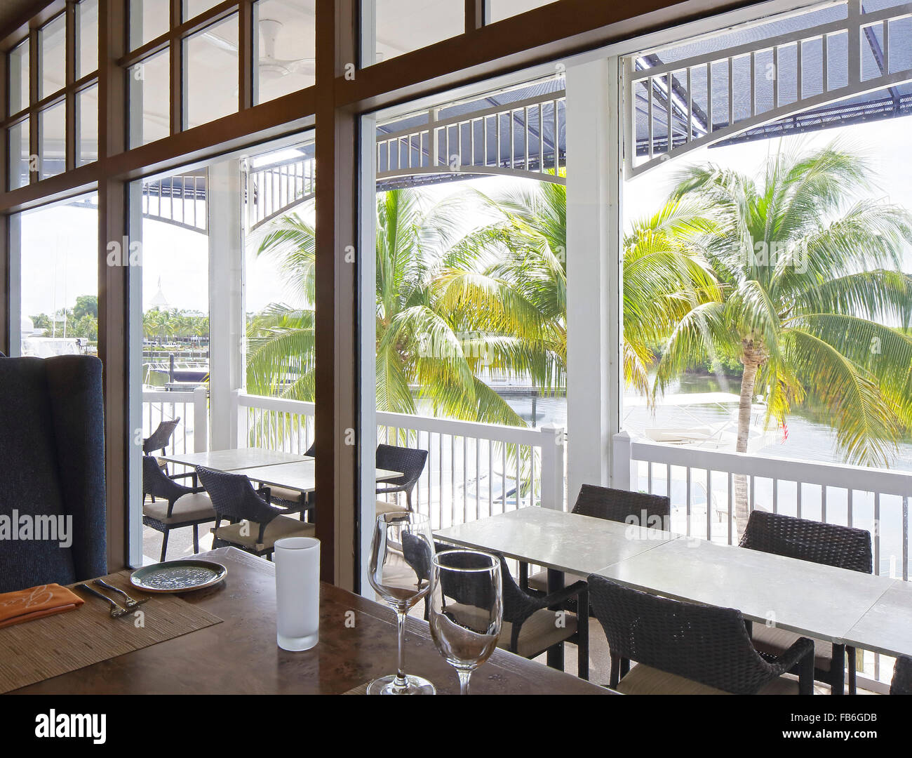 Veranda Restaurant. Gianni Ristorante, Key Largo, Vereinigte Staaten von Amerika. Architekt: unbekannt, 2015. Stockfoto
