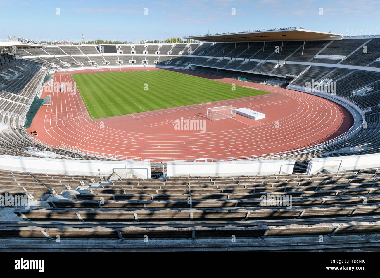 Das Olympiastadion Helsinki und Turm Töölö, Helsinki, Finnland Stockfoto