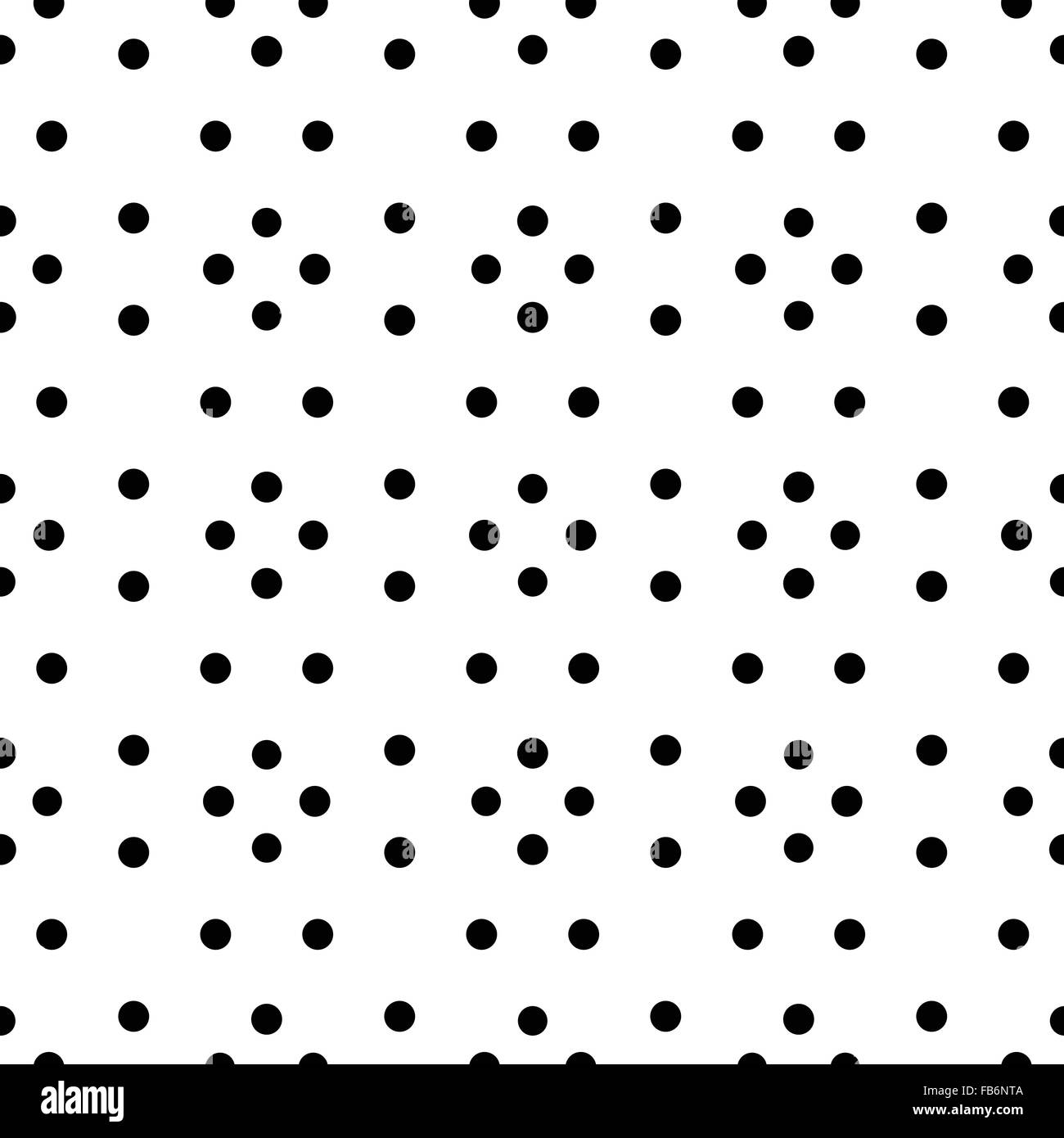 Ungewöhnliche schwarz-weiß kleine Polka Dot Raute nahtlose Muster Stock Vektor