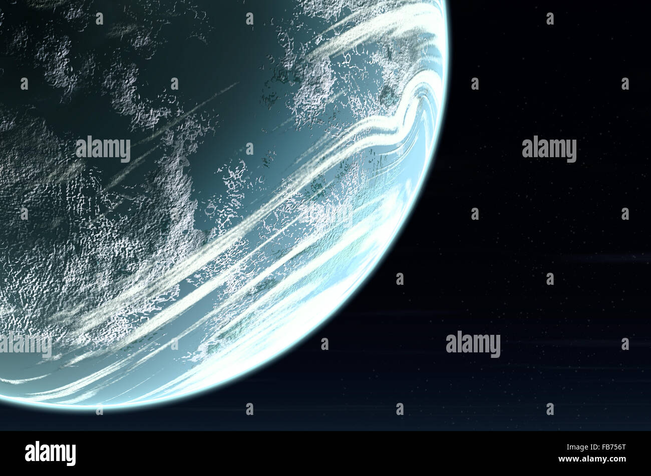Planeten hautnah Stockfoto