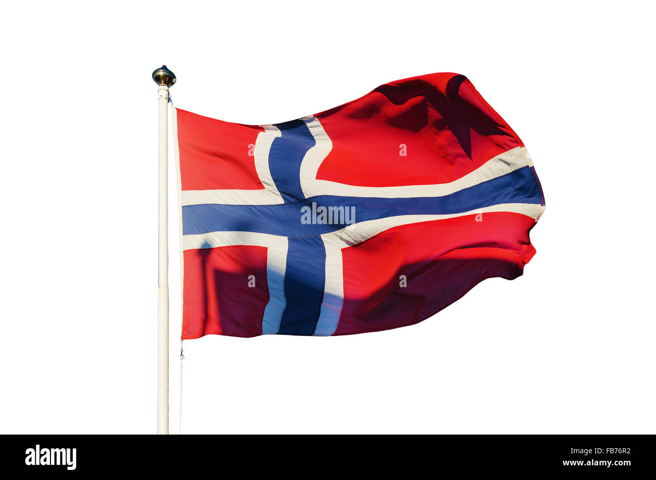 Flagge Norwegens Stockfoto