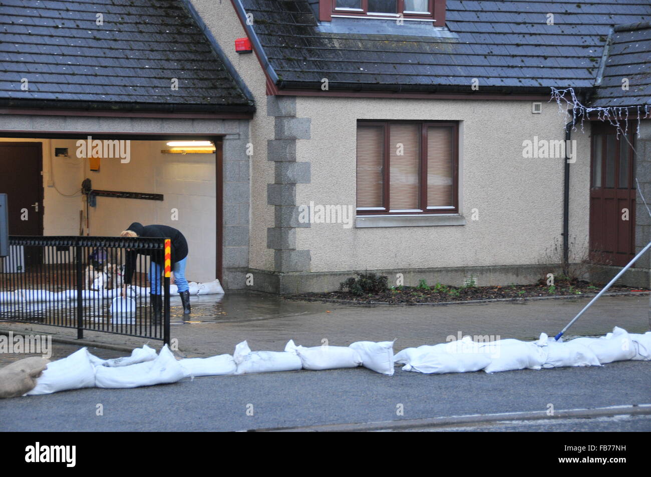 Beginnend um nach den Überschwemmungen Stockfoto