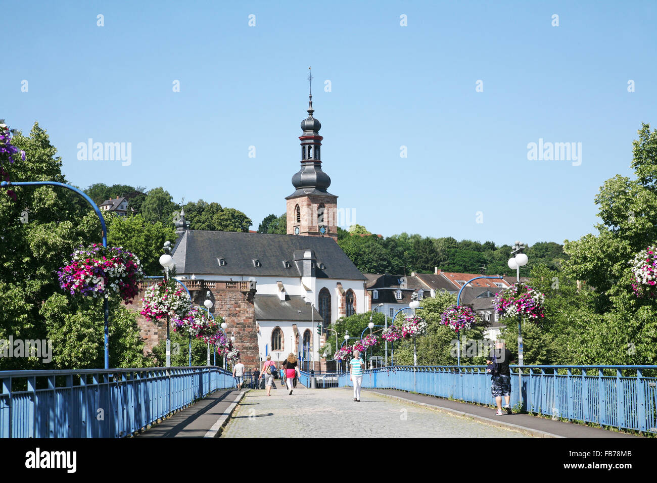 Alte Brücke in Saarbrücken Stockfoto