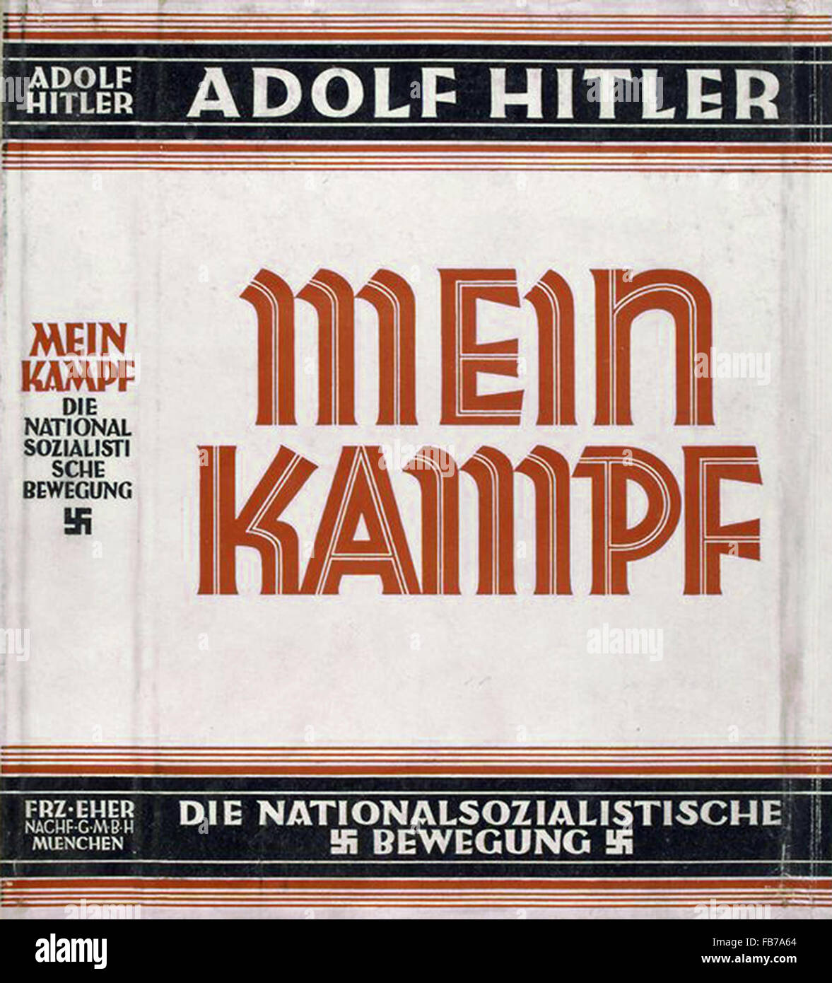 Mein Kampf von Adolf Hitler geschrieben. Stockfoto