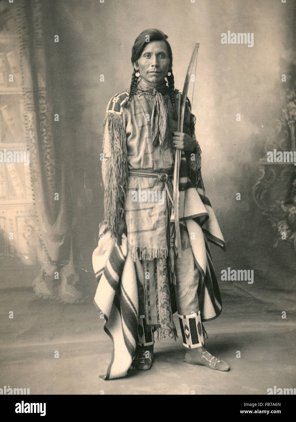 Native American Indian, Eneas Michel, Flathead-Indianer Stockfoto