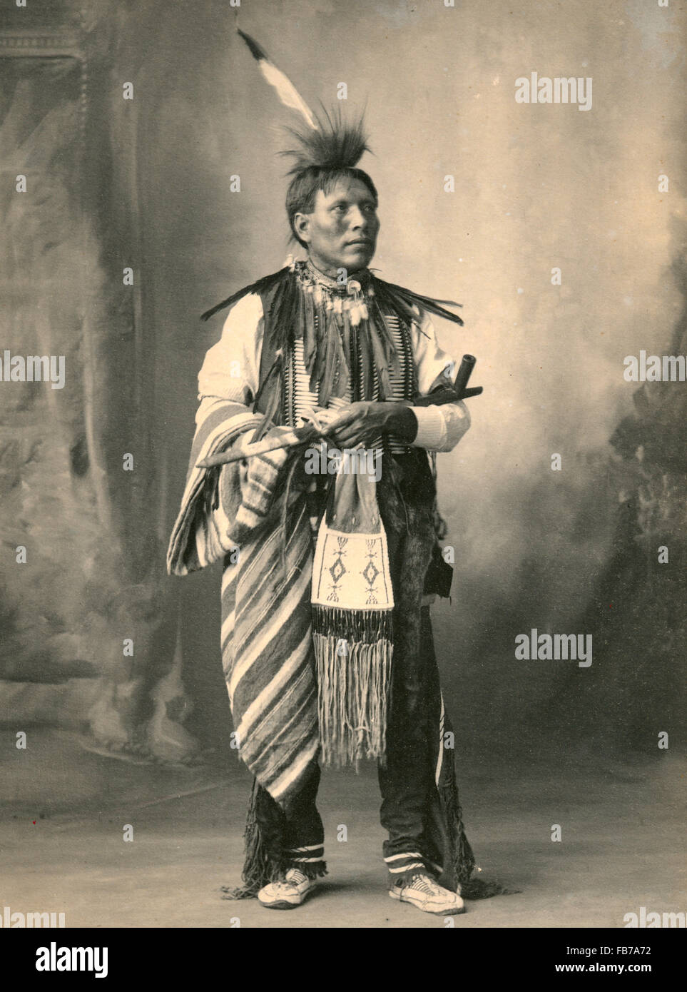 Native American Indian, kleiner Bär, Arapahoe Indian Stockfoto