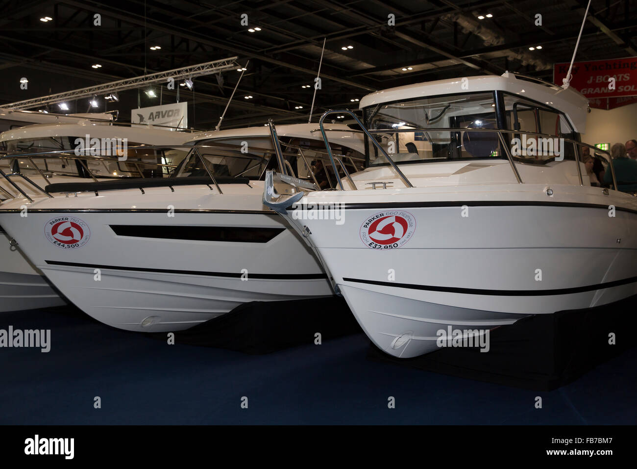London, UK. 11. Januar 2016. Parker Pilothouse Boote auf der 62. jährlichen London Boat Show in ExCe Kredit nach wie vor: Keith Larby/Alamy Live News Stockfoto