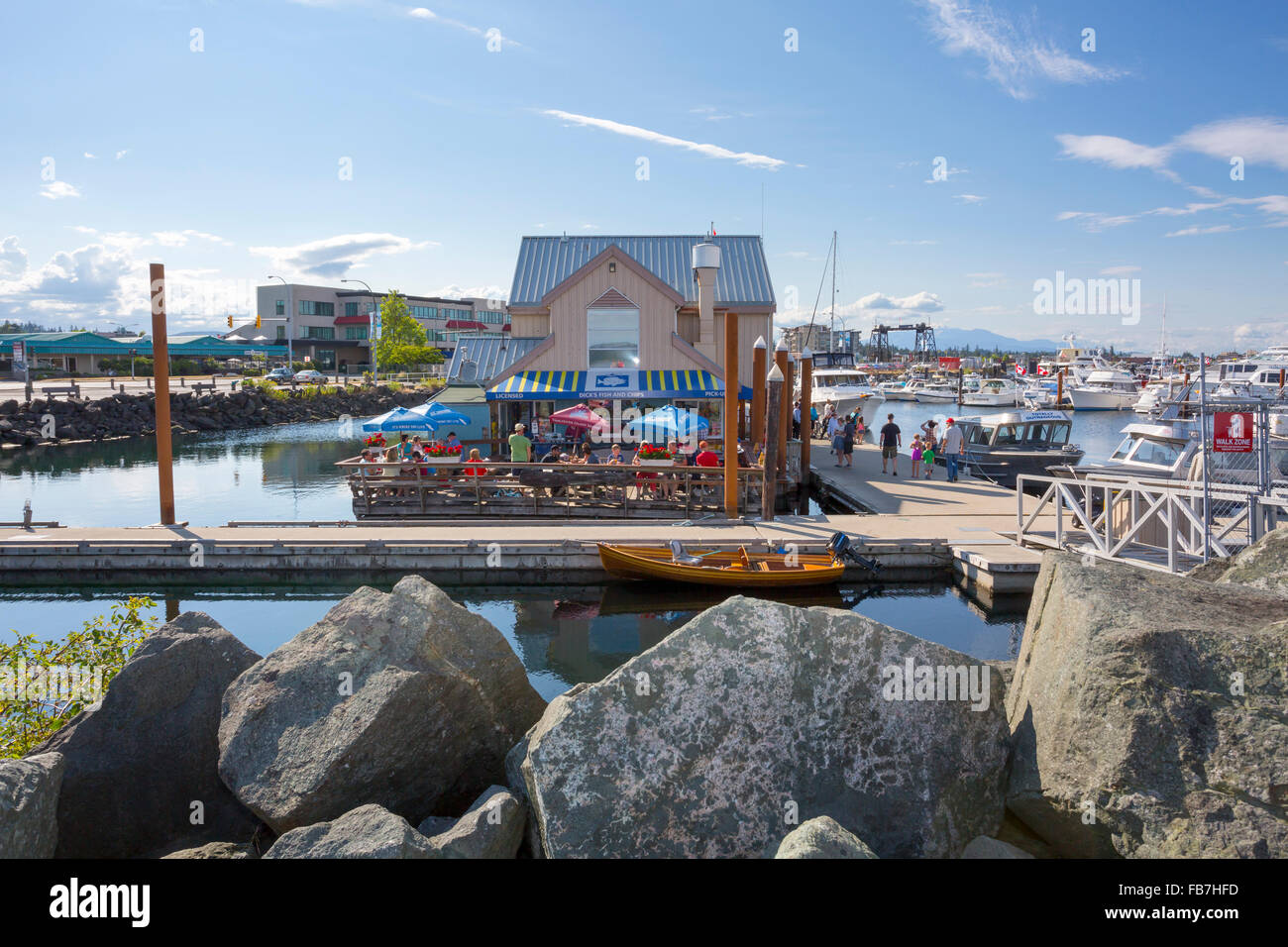 Nordamerika, Kanada, British Columbia, Vancouver Island, Campbell River, waterfront Stockfoto