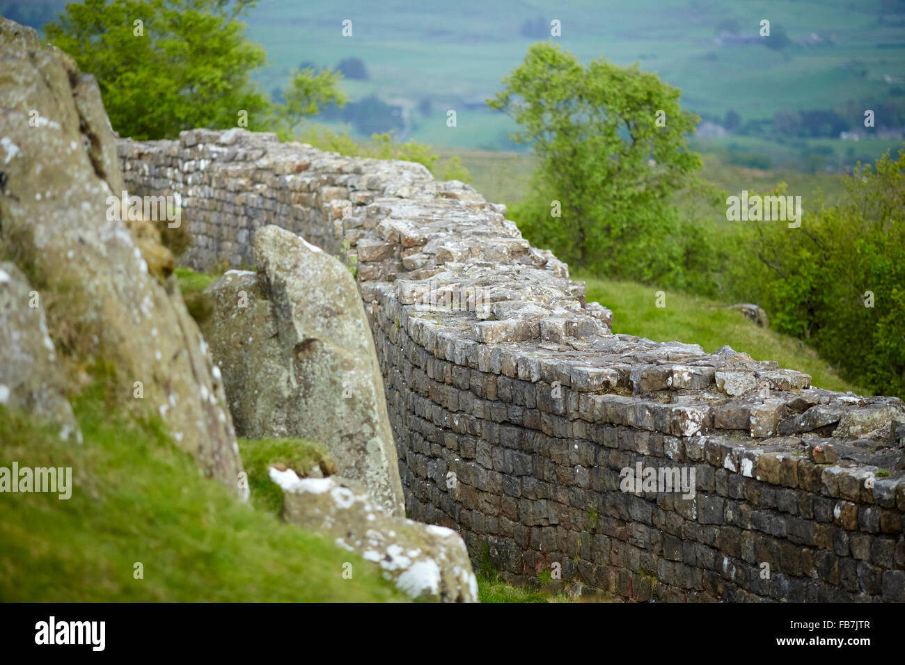 BBC Music Day "für die Liebe zur Musik" Hadrian's Wall of Sound 2015 auf Walltown Klippen, Greenhead, English Heritage, Northumberla Stockfoto