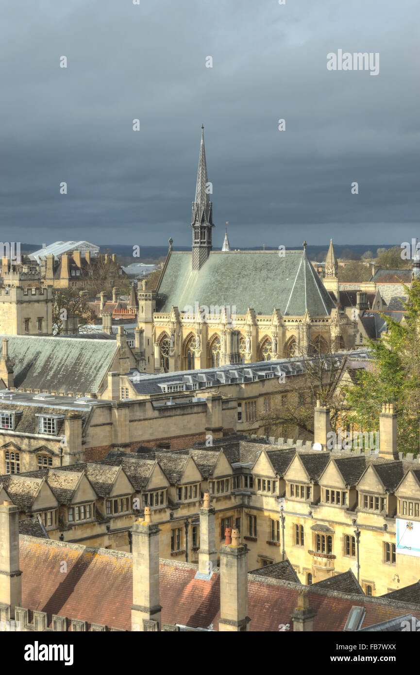 University of Oxford.  Exeter College Chapel Türme von oxford Stockfoto