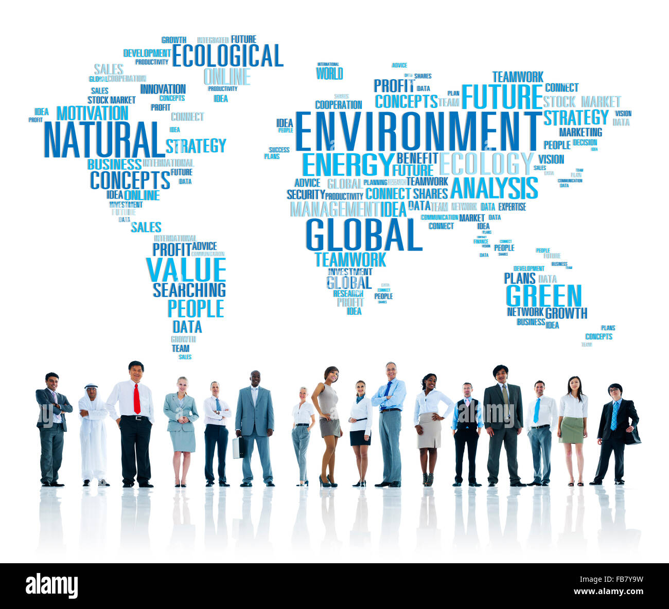 Umwelt-Ökologie-Naturschutz-Produktivität-Konzept Stockfoto
