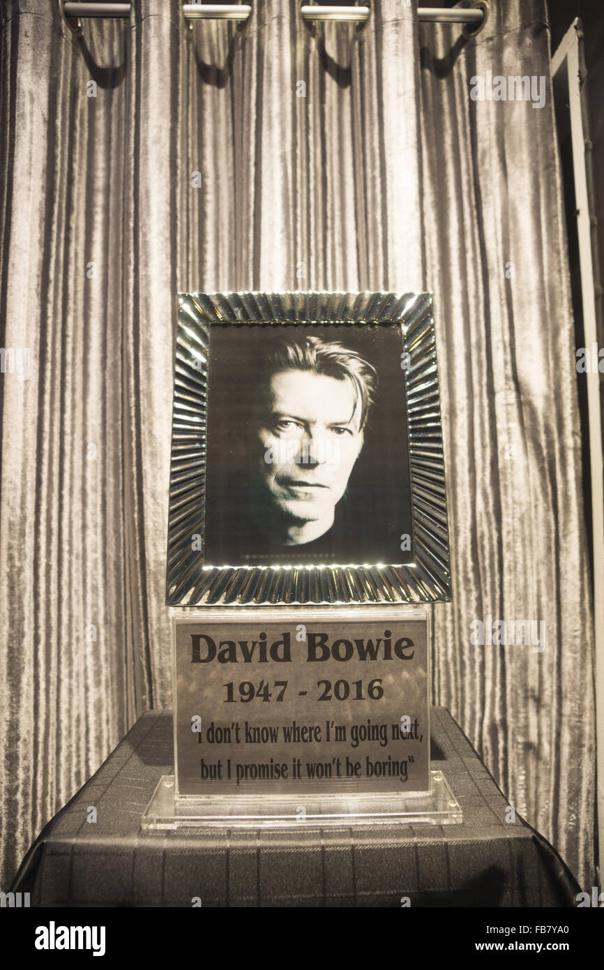 London, UK. 11. Januar 2016. Versammeln sich auf den Straßen von London am Tag David Bowie Credit starb: Marcus Tylor/Alamy Live News Stockfoto