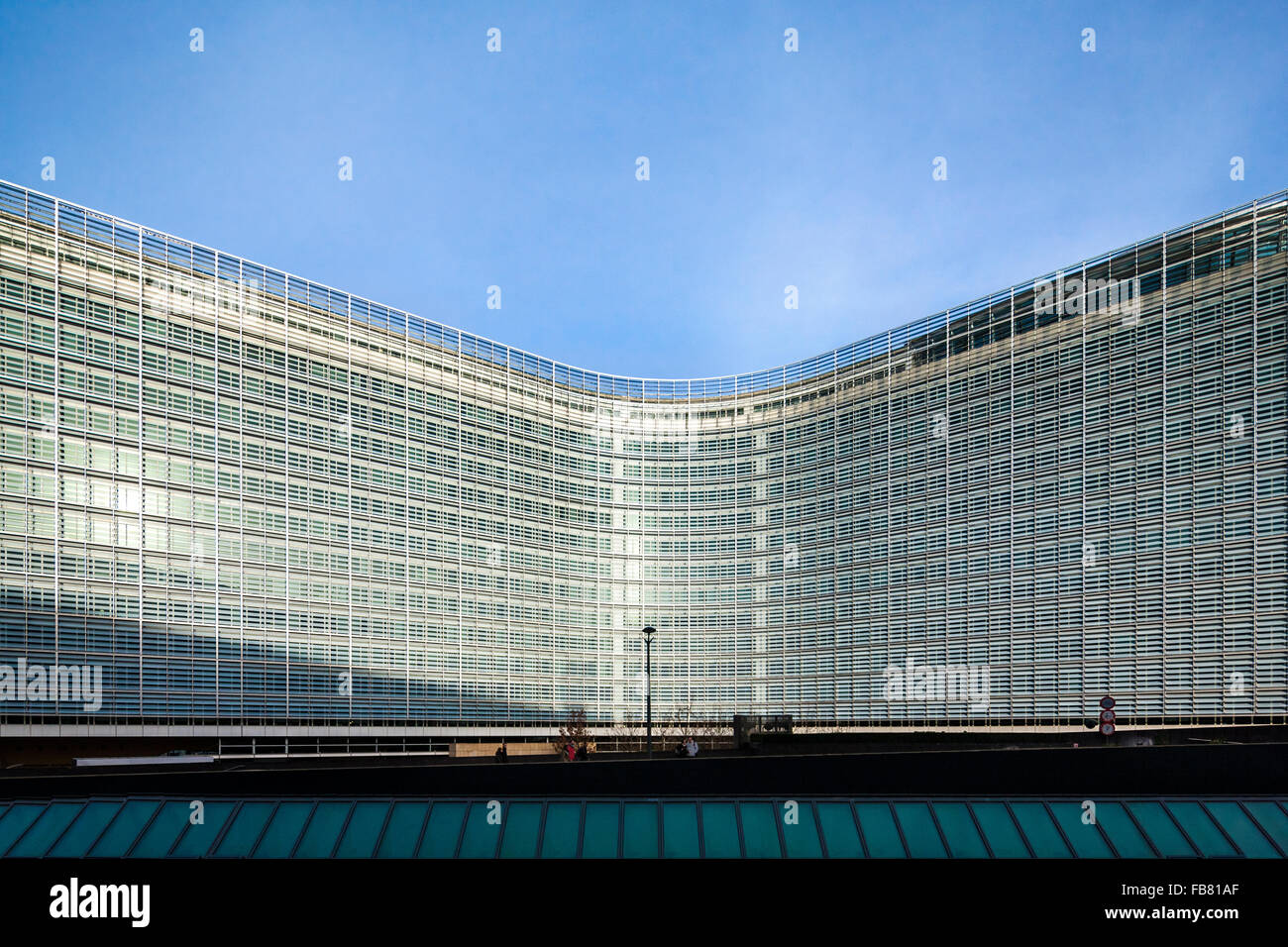Brüssel Berlaymont Gebäude. Sitz der Europäischen Kommission, EG, die Exekutive der Europäischen Union, EU. Brussel Bruxelles Belgien Europa. Stockfoto