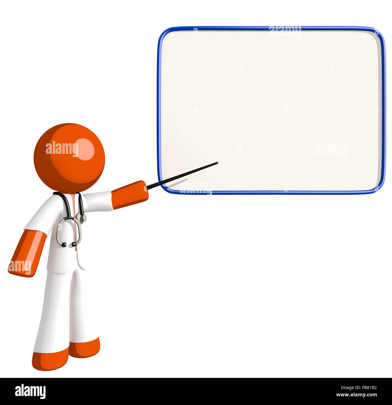 Orange mann Arzt Seminar. Stockfoto