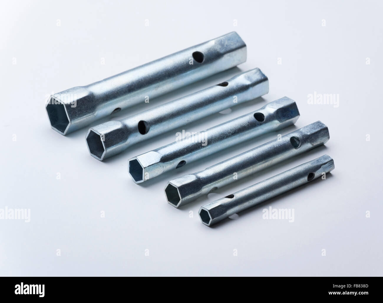 Box Schraubenschlüssel / Satz Schraubenschlüssel Stockfoto