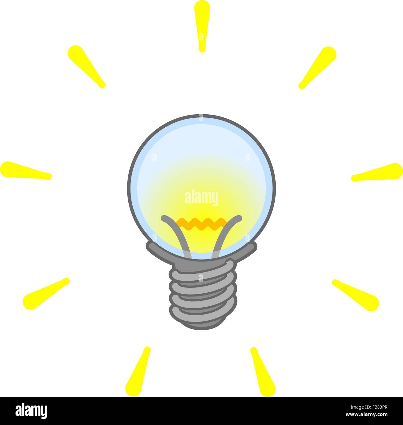 Die gluehbirne geschaffen