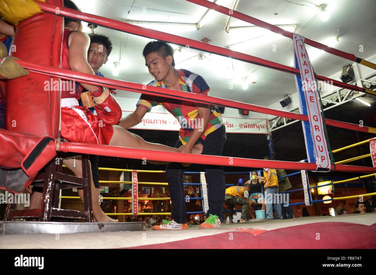 Mury Thai-Boxen Stockfoto
