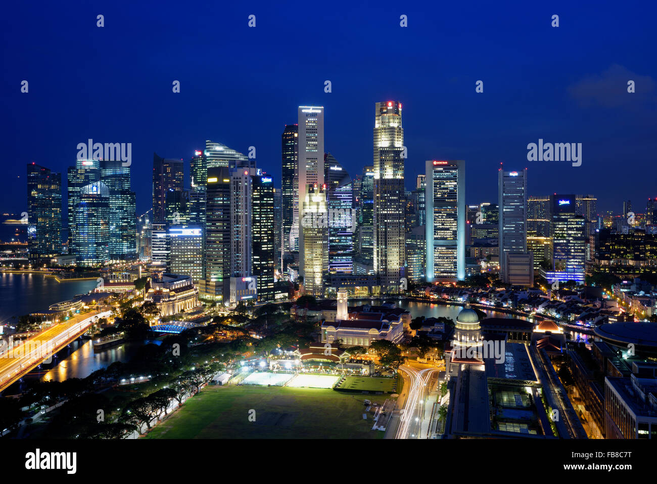 Kern der Innenstadt, zentralen Bereich/Central Business District, Central Region, Singapur Stockfoto