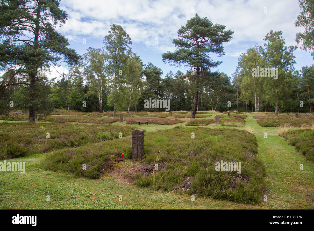 Sowjetischer Soldatenfriedhof Stockfoto