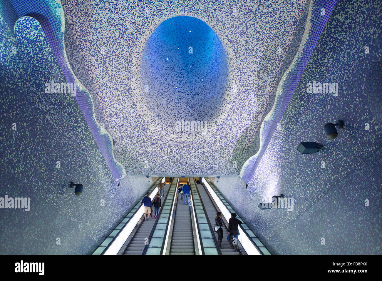 Toledo u-Bahnstation, Neapel, Italien Stockfoto