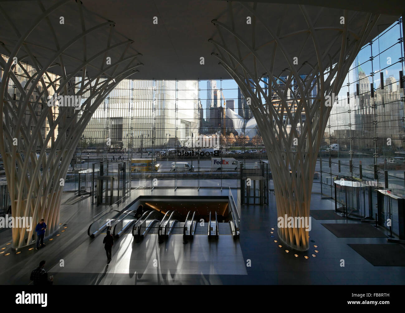 Innere des Brookfield Place, Lower Manhattan, New York City, USA. Stockfoto