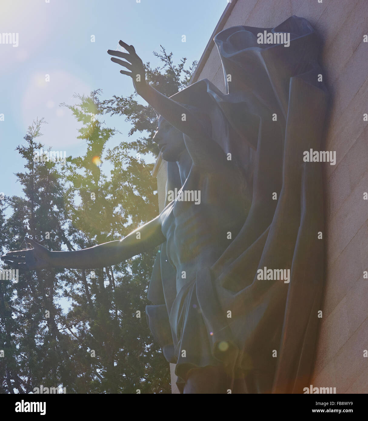 Bronze Carving Christi durch Francesco Messina Via Crucis (Kreuzweg) San Giovanni Rotondo Foggia Provinz Apulien Italien Stockfoto