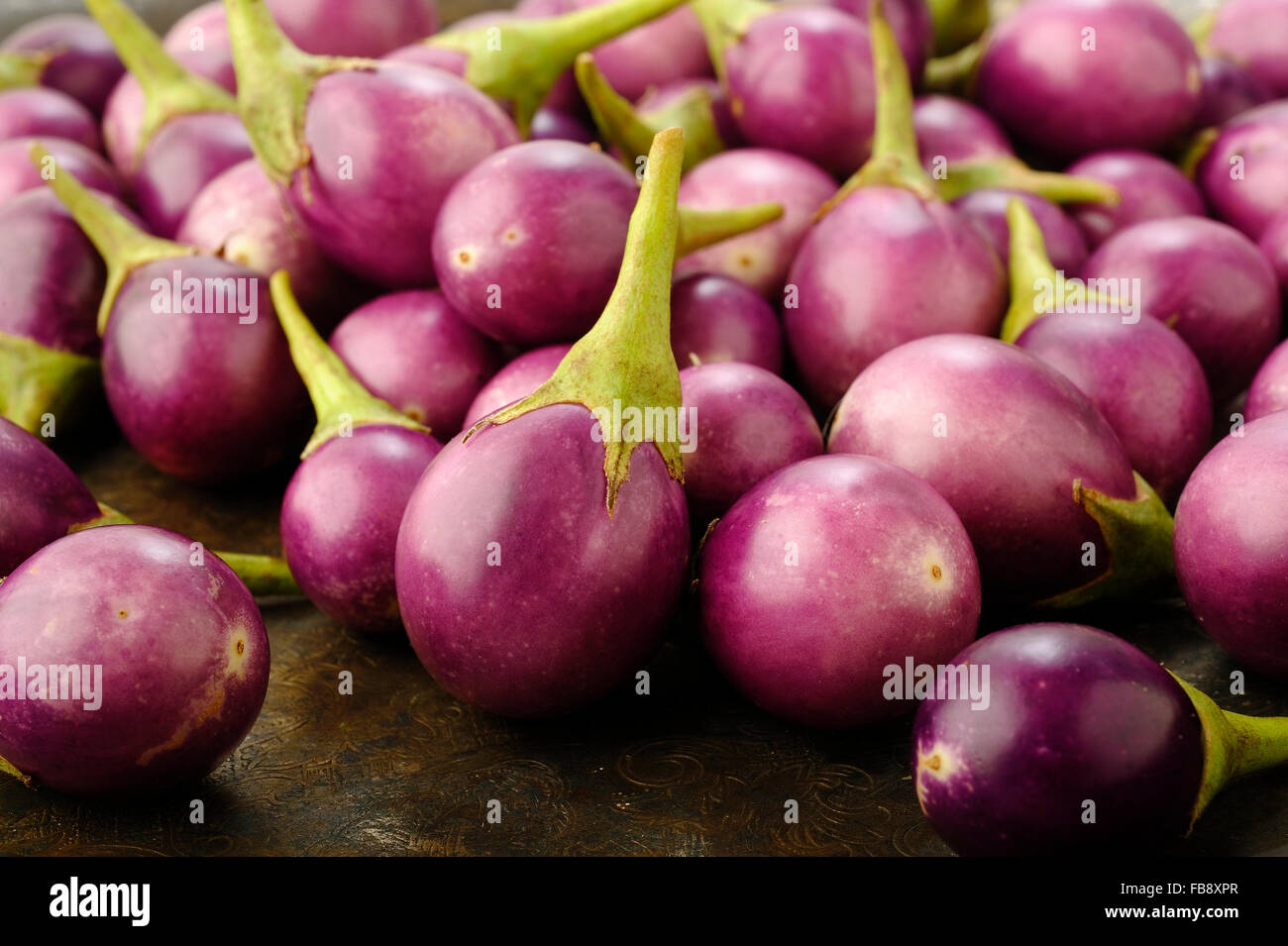 Lila Aubergine Stockfoto
