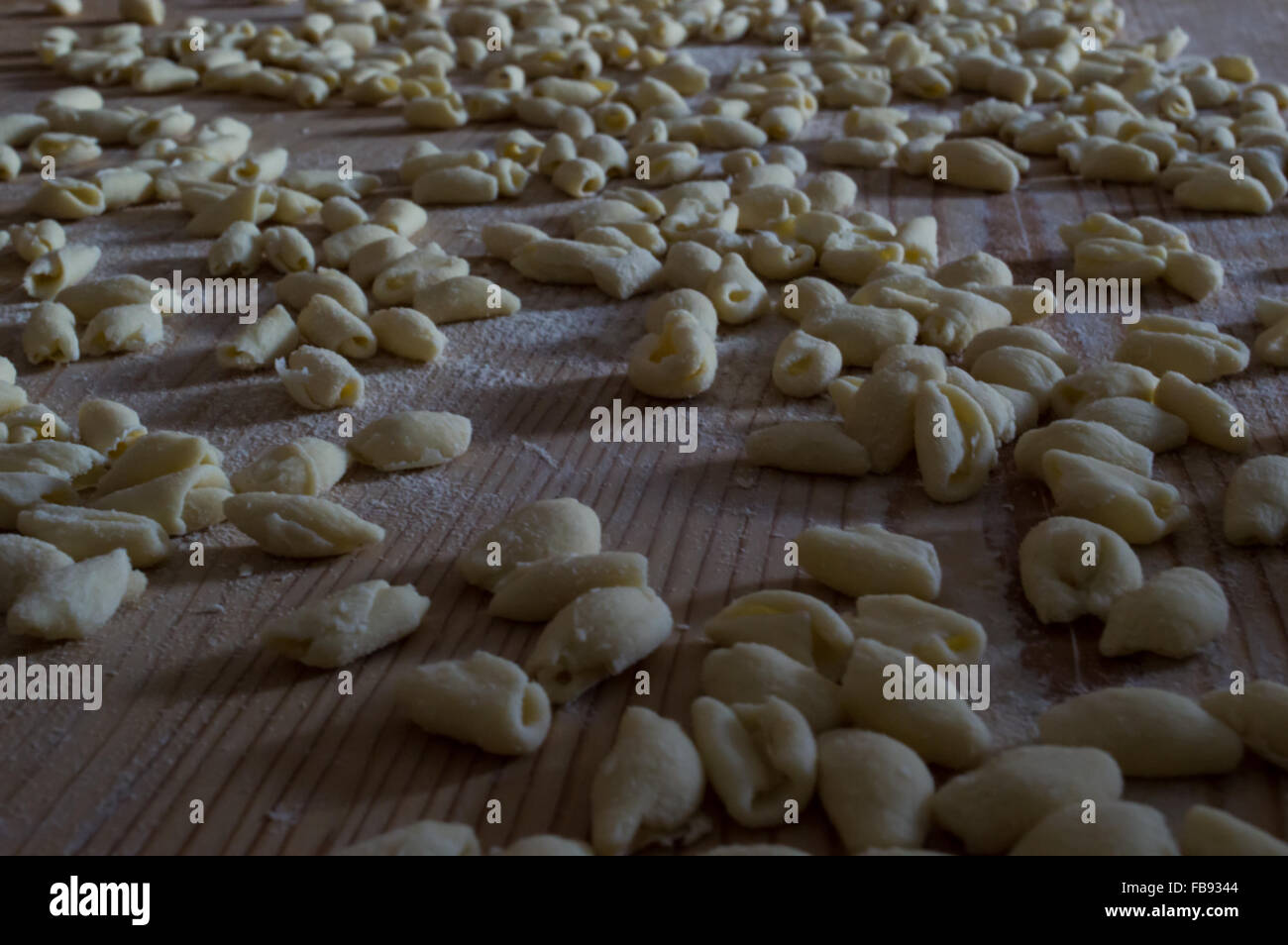 handgemachte pasta Stockfoto