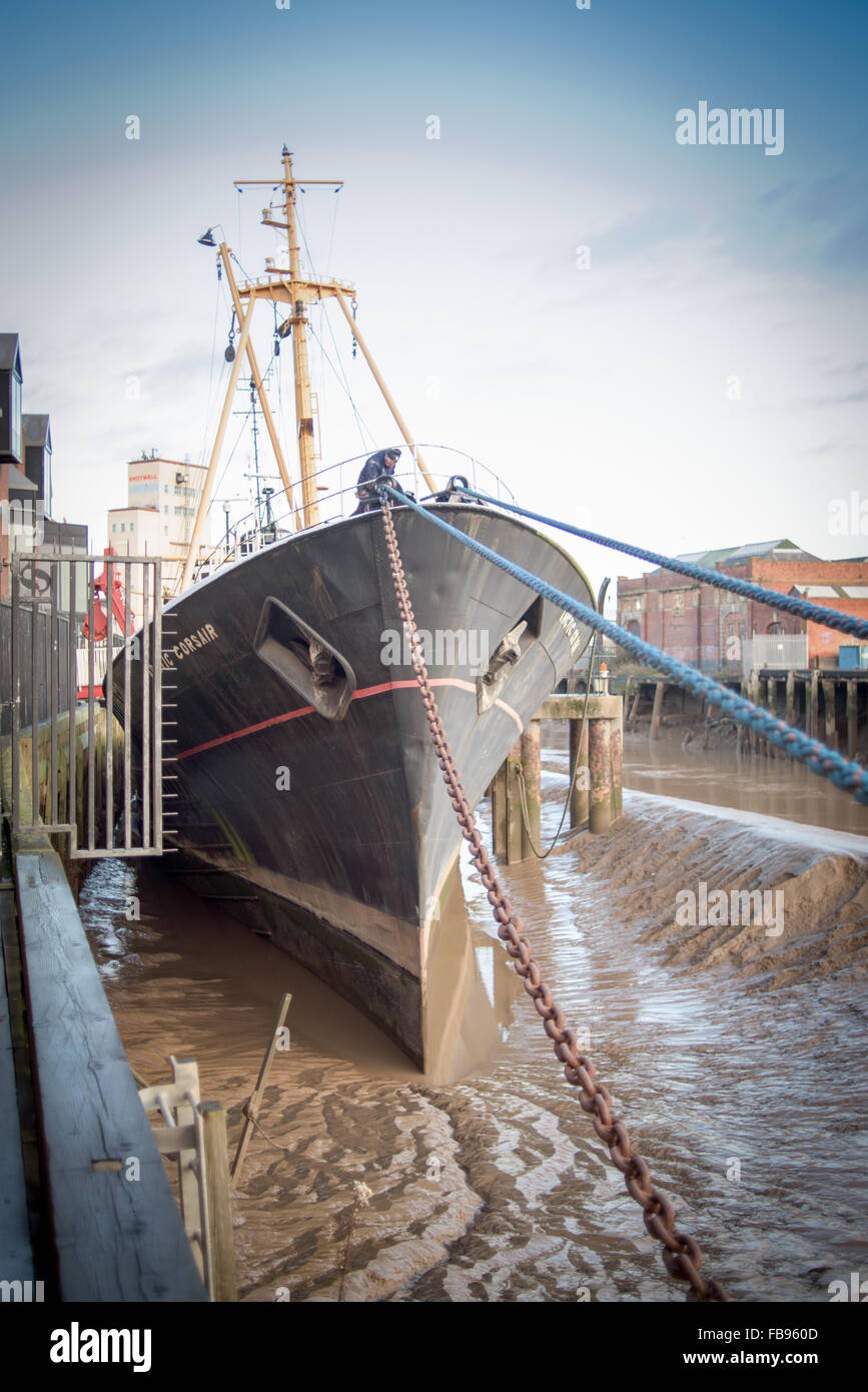 Kingston-Upon-Hull Humberside,England.Arctic Corsair Fischkutter. Stockfoto
