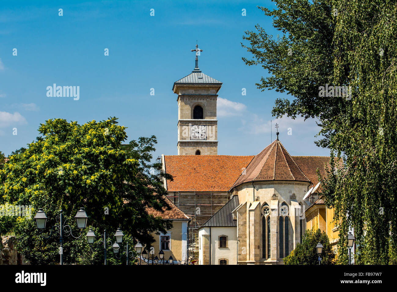 Sankt-Michael-Kathedrale in Alba Iulia, Siebenbürgen, Rumänien Stockfoto