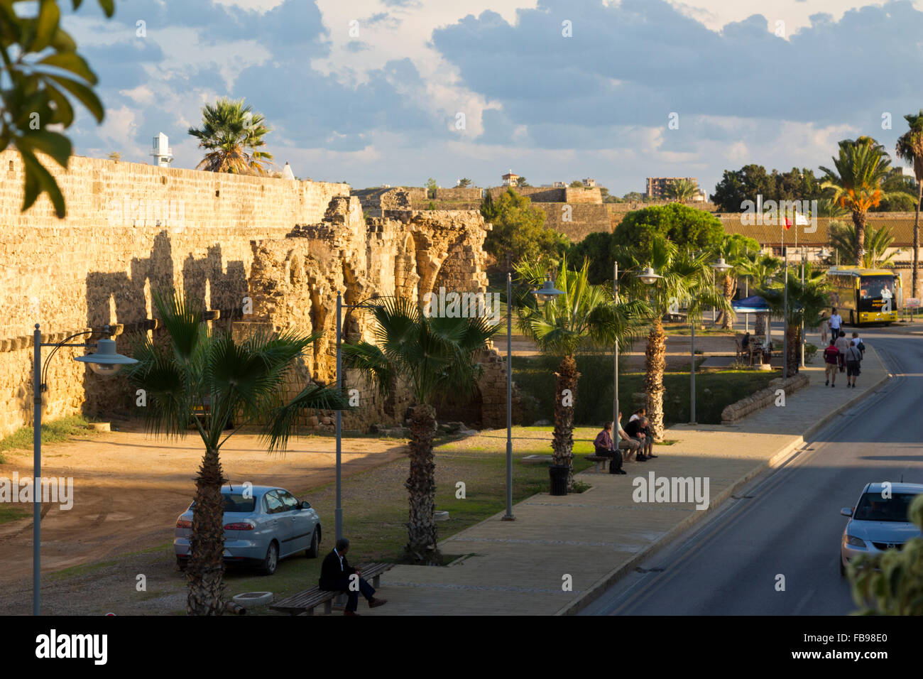 Famagusta Stadtmauer, türkische Republik Nordzypern, türkische Republik Nordzypern Stockfoto