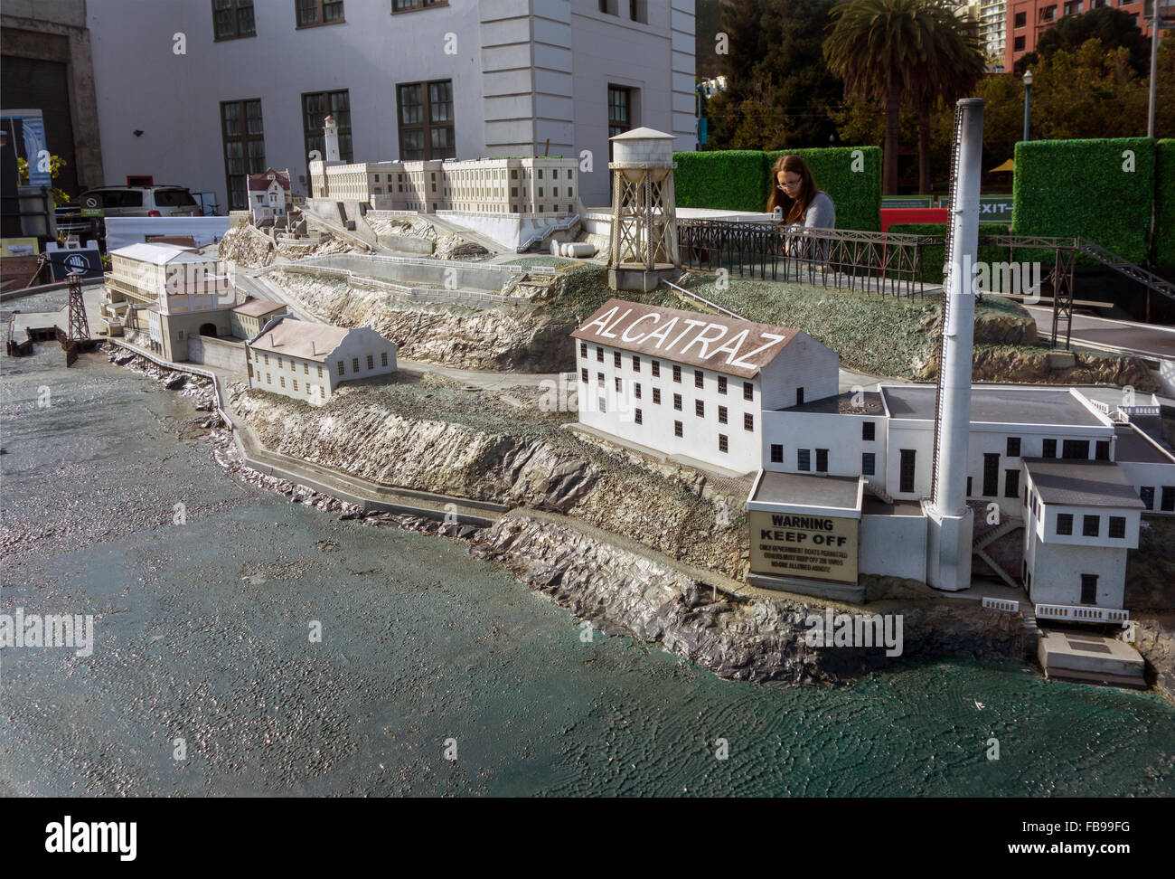 Alcatraz Island National Park in San Francisco Bay California Stockfoto