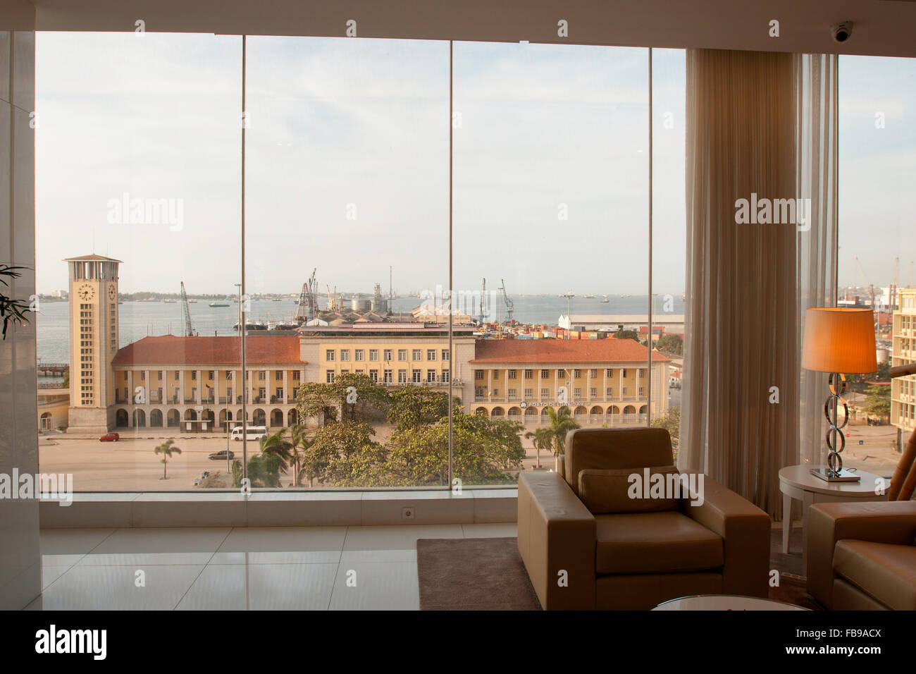 Ein Blick auf den Hafen von Luanda - Angola Stockfoto