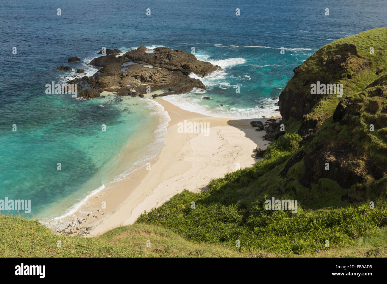Einsamen Strand in der Nähe von Tanjung Aan I Lombok I Indonesien Stockfoto
